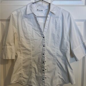 White Button-Up Blouse